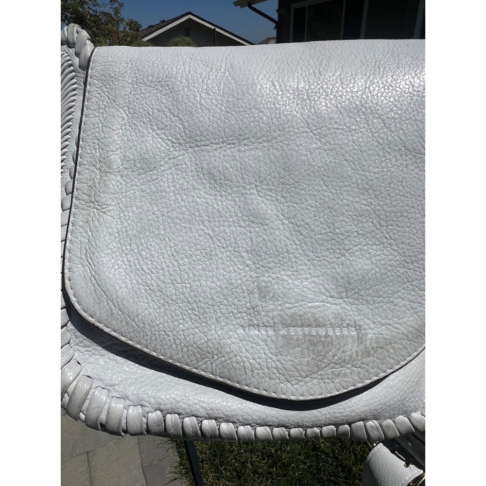 Aimee Kestenberg whiteLeather Whipstitch Crossbody Bag with Empathy Lining - Picture 9 of 10